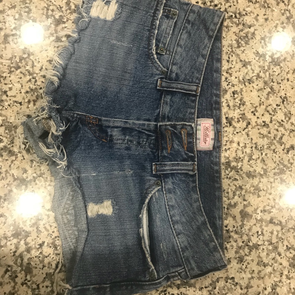 Hollister destroyed jean shorts